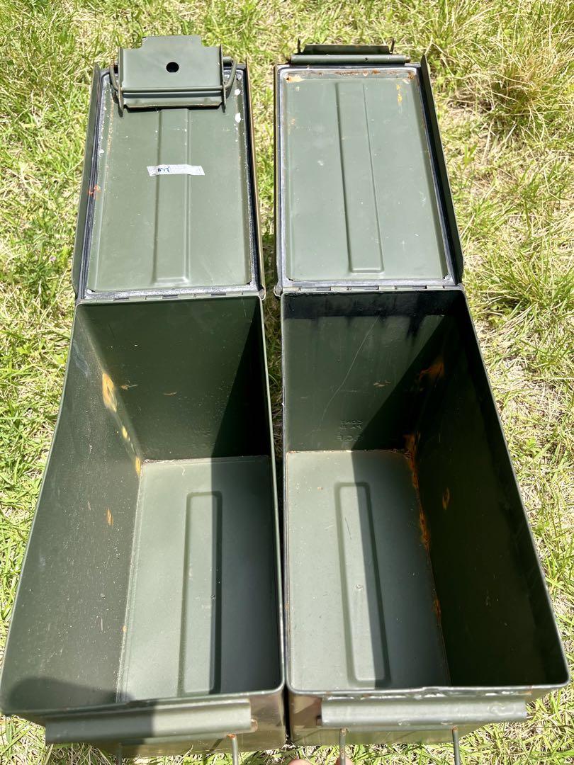 米軍放出品　アンモボックスPA19 アンモ缶 弾薬箱 ミリタリー 2個セット