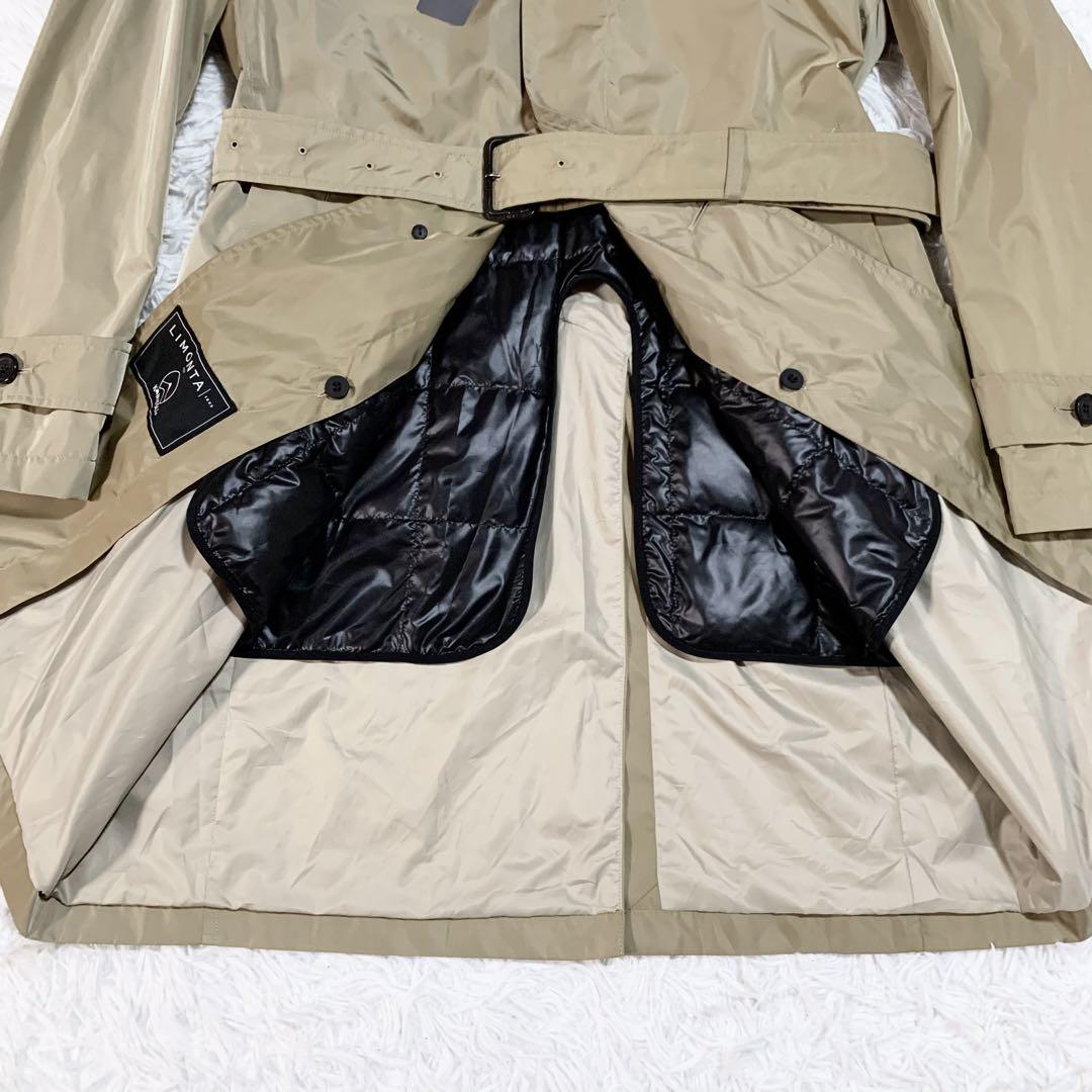 新品タグ付【ESTNATION】ベージュ トレンチコート ダウンライナー付 M