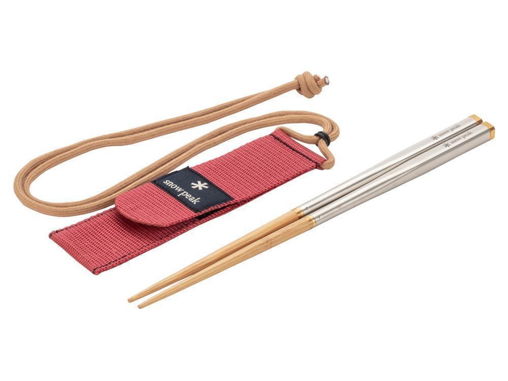 新品・未開封）snow peak 「マイ箸 」収納ケース付き　４組
