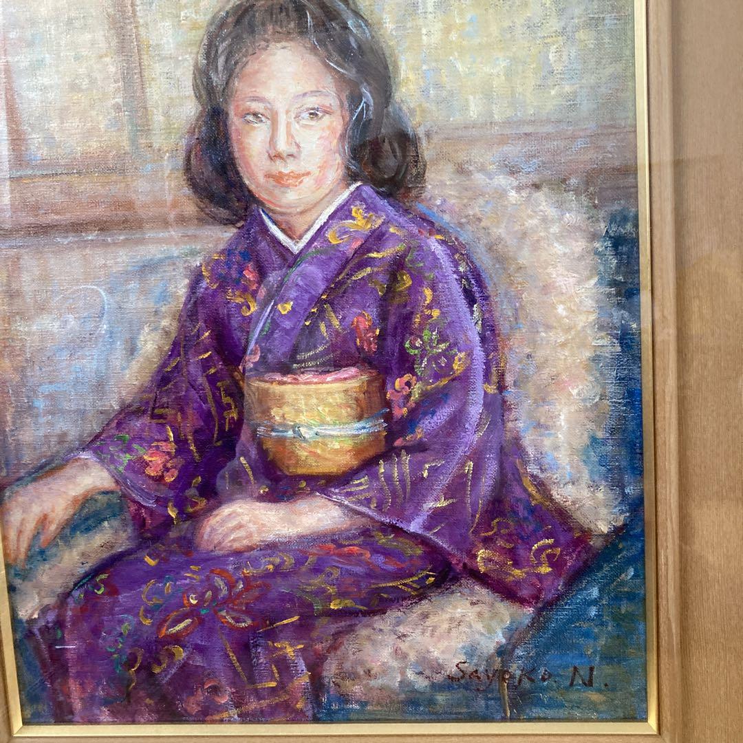 油絵、額