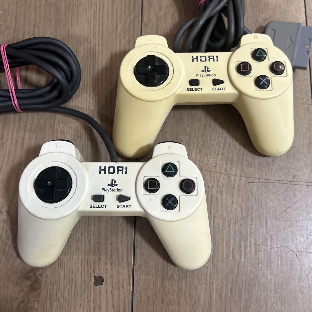 PS1 PS2 HORIコントローラー 動作確認済 ホワイト 2個セット