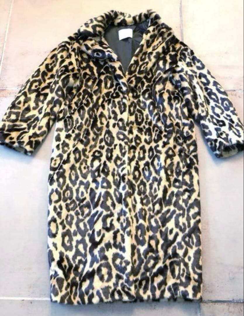 FIGARO レオパード フェイク エコファー フィガロ zara好きな方FREE SIZE・FIGARO Paris