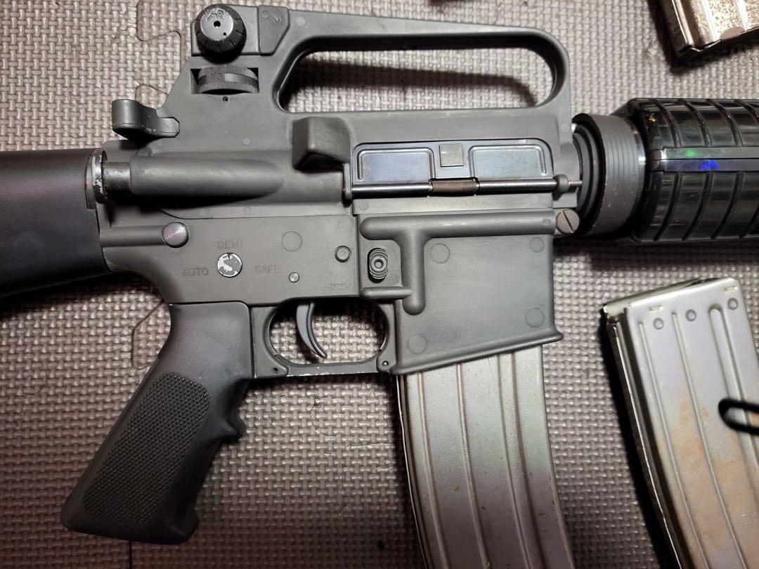セット M16 GMC ガスガン ブラック マガジン4本付き (ジャンク)