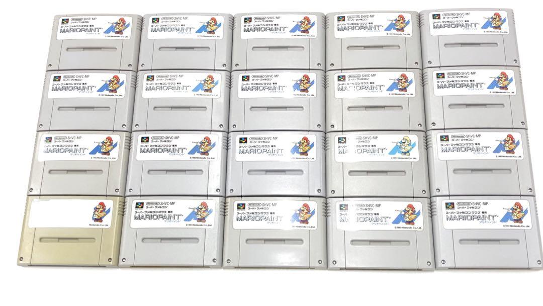 No.1904　SFC　SFCマウス専用マリオペイント同ソフト２０本まとめ売り