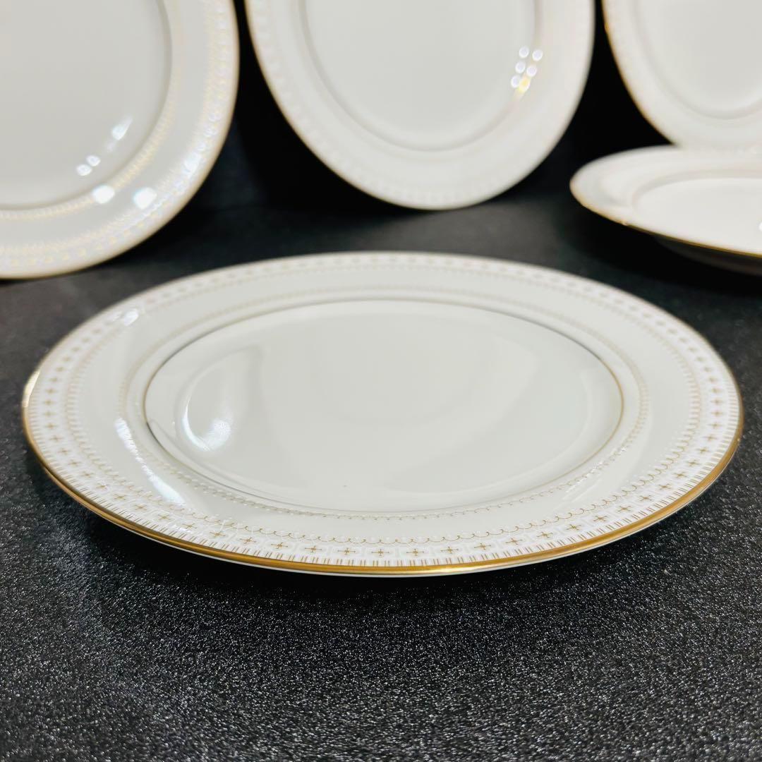 ⭐️ ノリタケ アイボリーチャイナ レースプレート5客 18cm 美品 ⭐️
