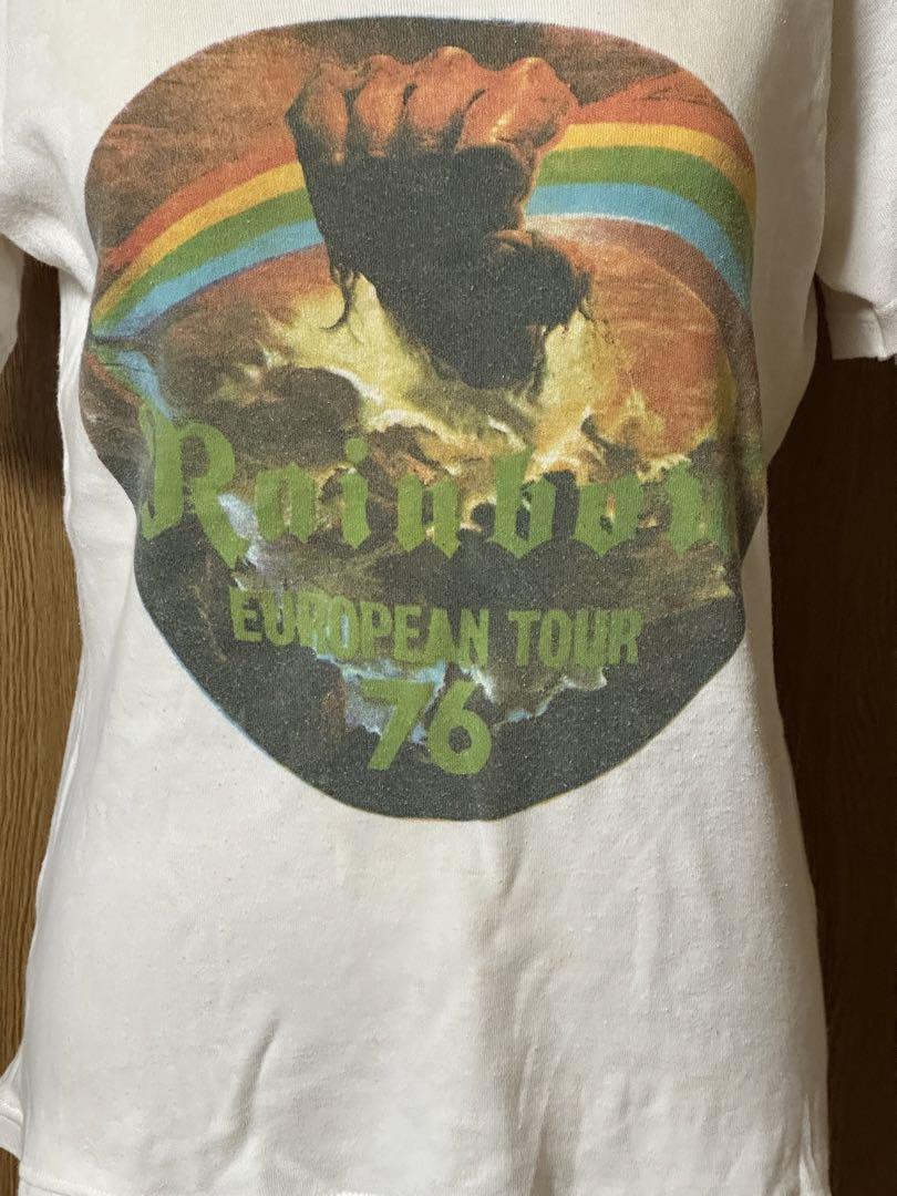 ⭐️半額SALE中⭐️レインボー1976ヨーロピアン•ツアーTシャツ