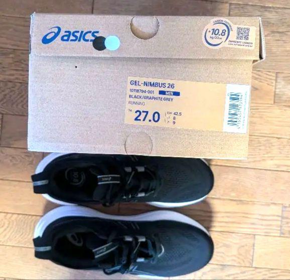 【新品】ASICS ゲルニンバス26 黒 27cm