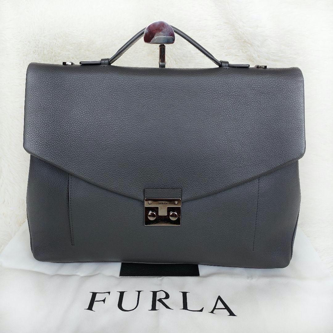 大特価 【定価約5.5万円】FURLA フルラ ビジネスバッグ メトロポリス