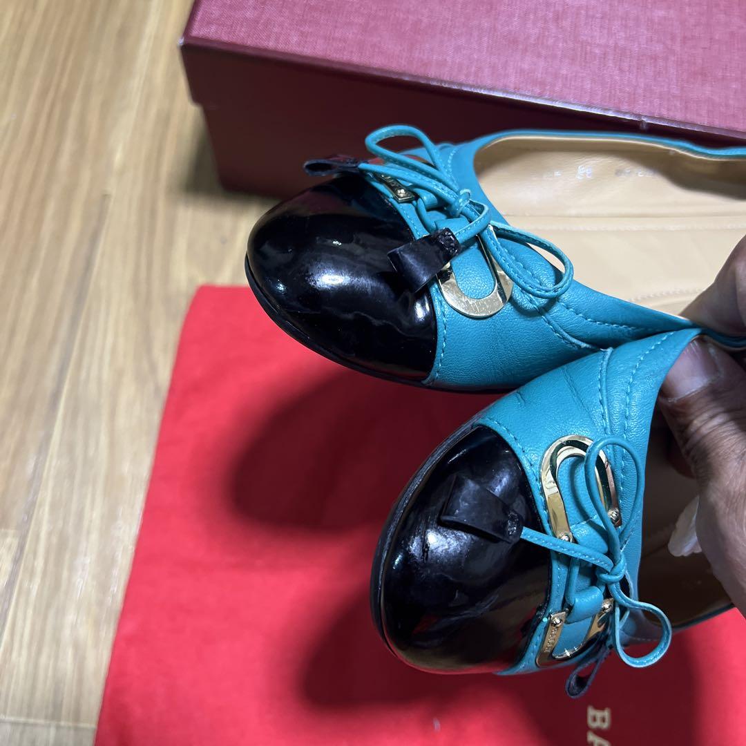 BALLY〜バリー リボン バレリーナ ロゴメタル 36