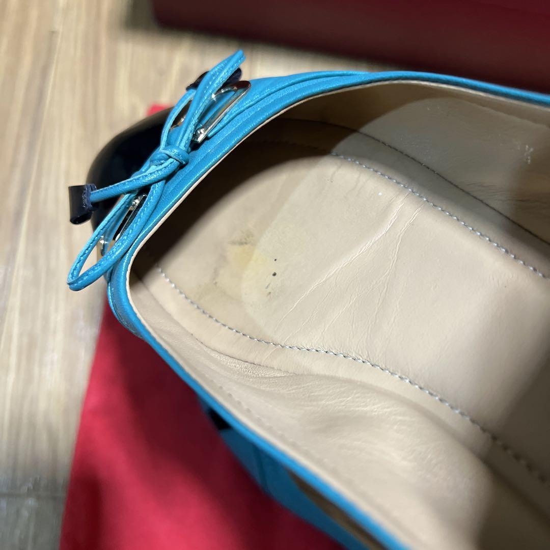 BALLY〜バリー リボン バレリーナ ロゴメタル 36