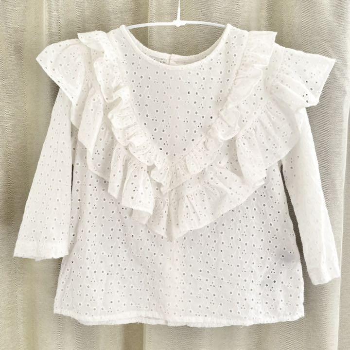好評HOT Bonpoint チェリー刺繍ブラウス 8ans icsMa-m69025577639 高品質人気