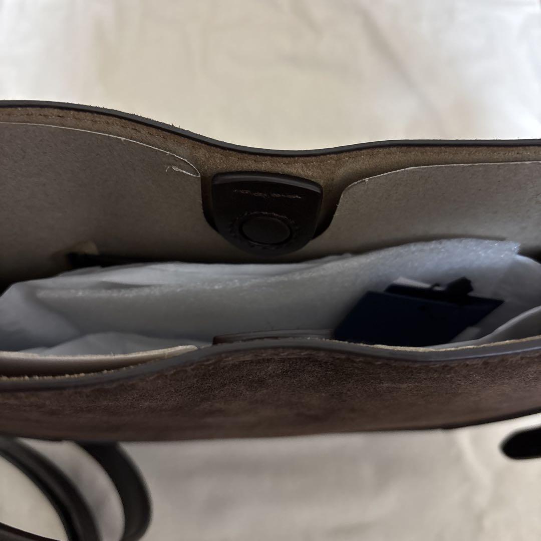 Polo IDスエードレザースモールショルダーバッグ