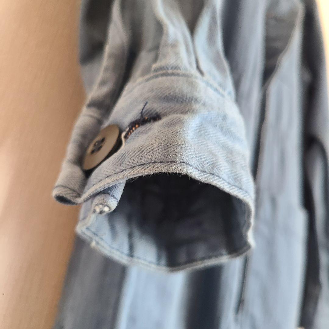 ビンテージリメイクコート　unsame poscm shirt　軍鶏