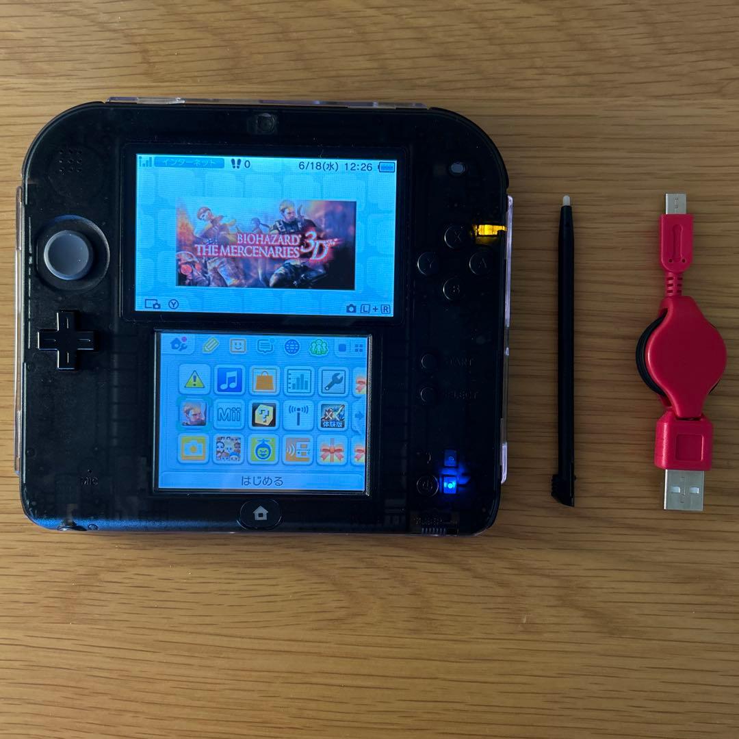ニンテンドー2DS 本体 クリアブラック