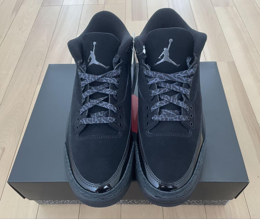 靴 AIR JORDAN 3 retro BlackCat 27cm