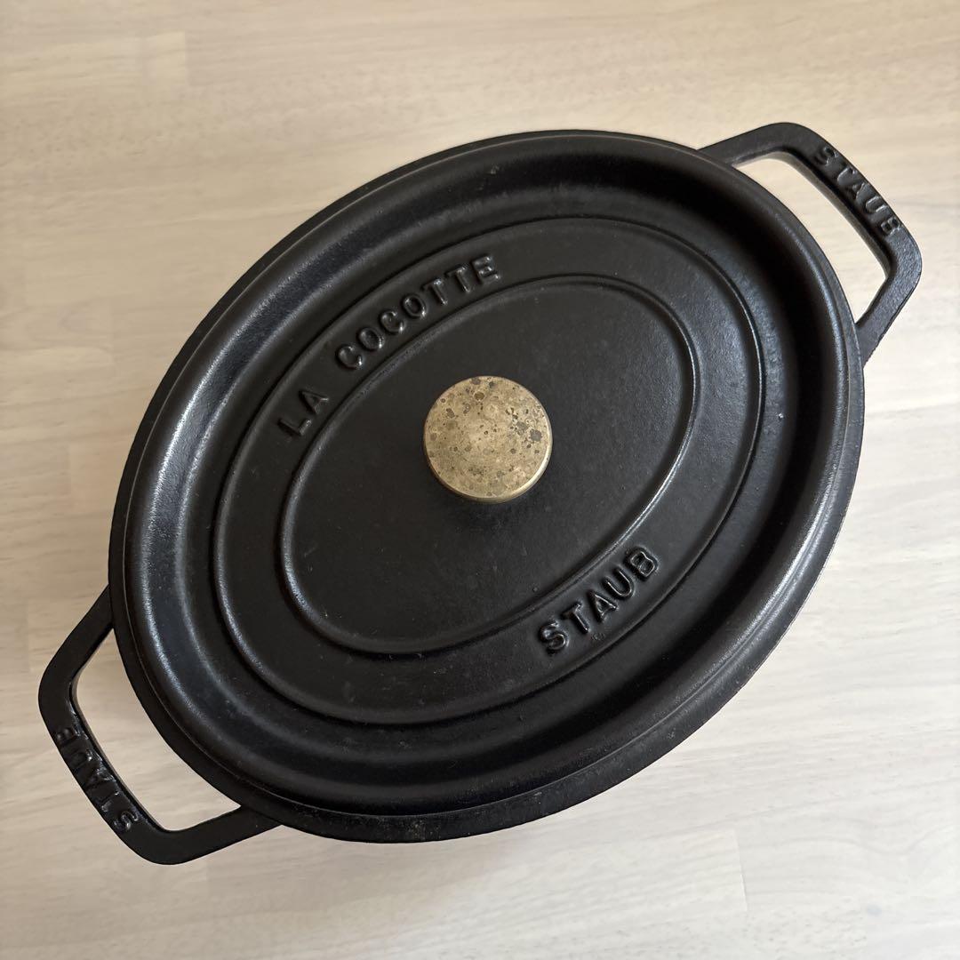 《7月5日迄》STAUBストウブ⚫︎LA COCOTTE⚫︎オーバル27cm⚫︎黒