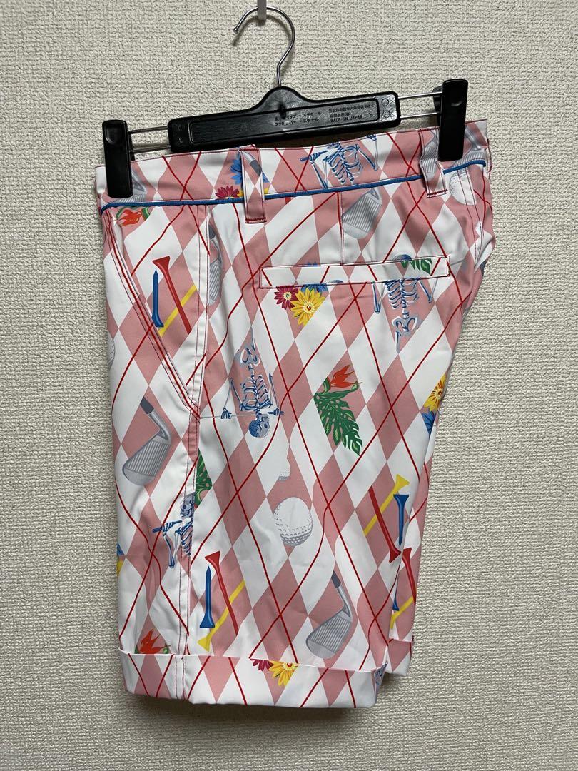 Russeluno ラッセルノ ハーフパンツ アーガイル 総柄 スカル サイズ4 Russeluno ラッセルノ ハーフパンツ アーガイル 総柄 スカル