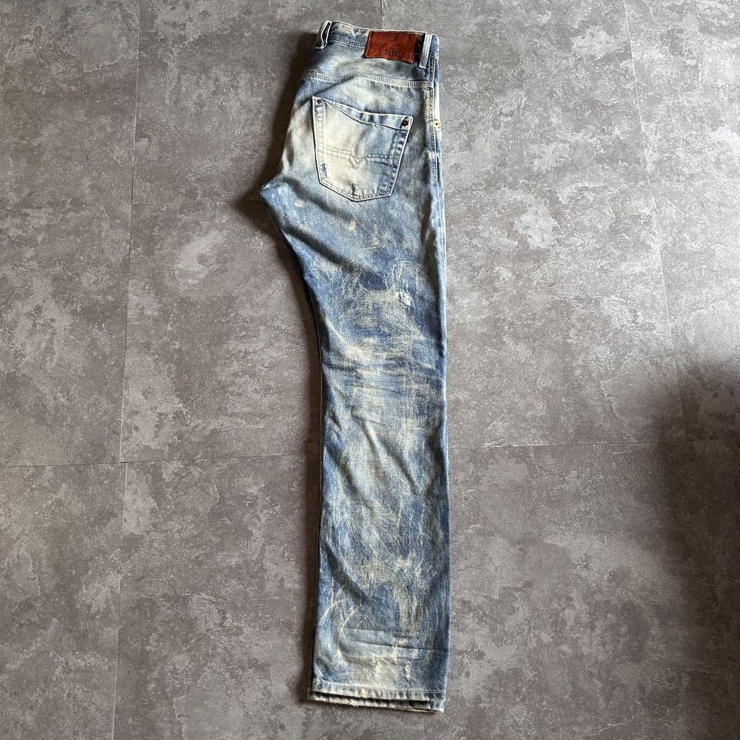 DIESEL KROOLEY ダメージ加工 ストレート グランジ