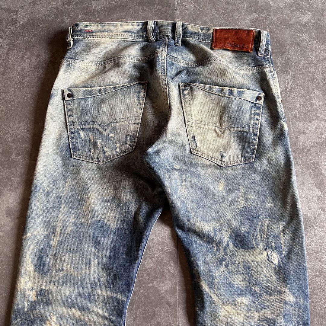 DIESEL KROOLEY ダメージ加工 ストレート グランジ