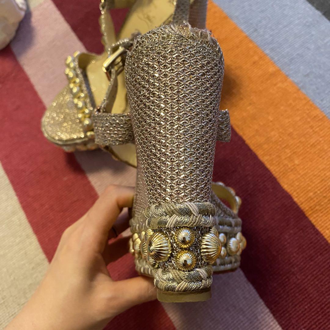 クリスチャン ルブタン Louboutin ウェッジ サンダル　37
