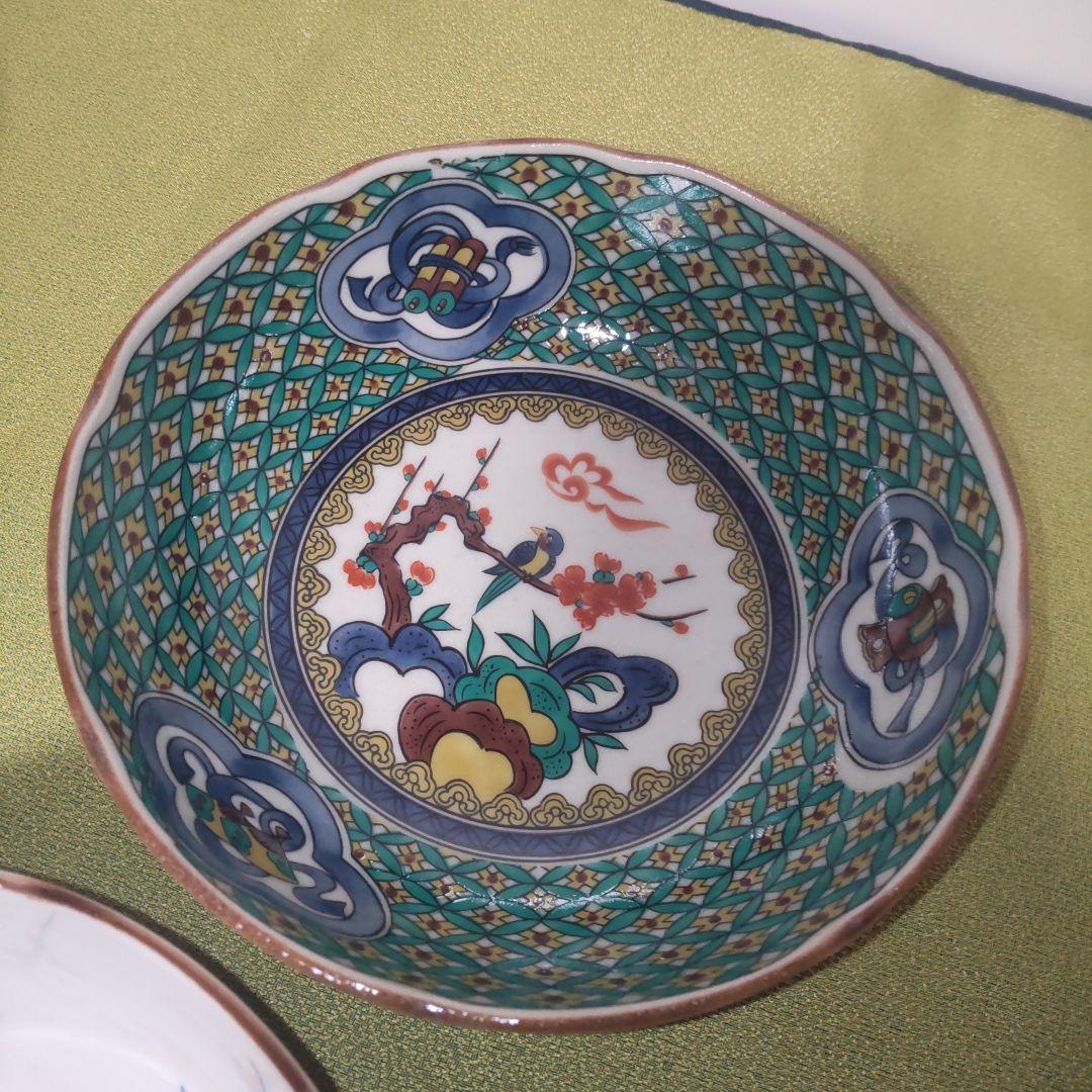 三洋陶器 龍峰窯 金彩 古伊万里 花鳥 5色 絵変 鉢 皿 小鉢