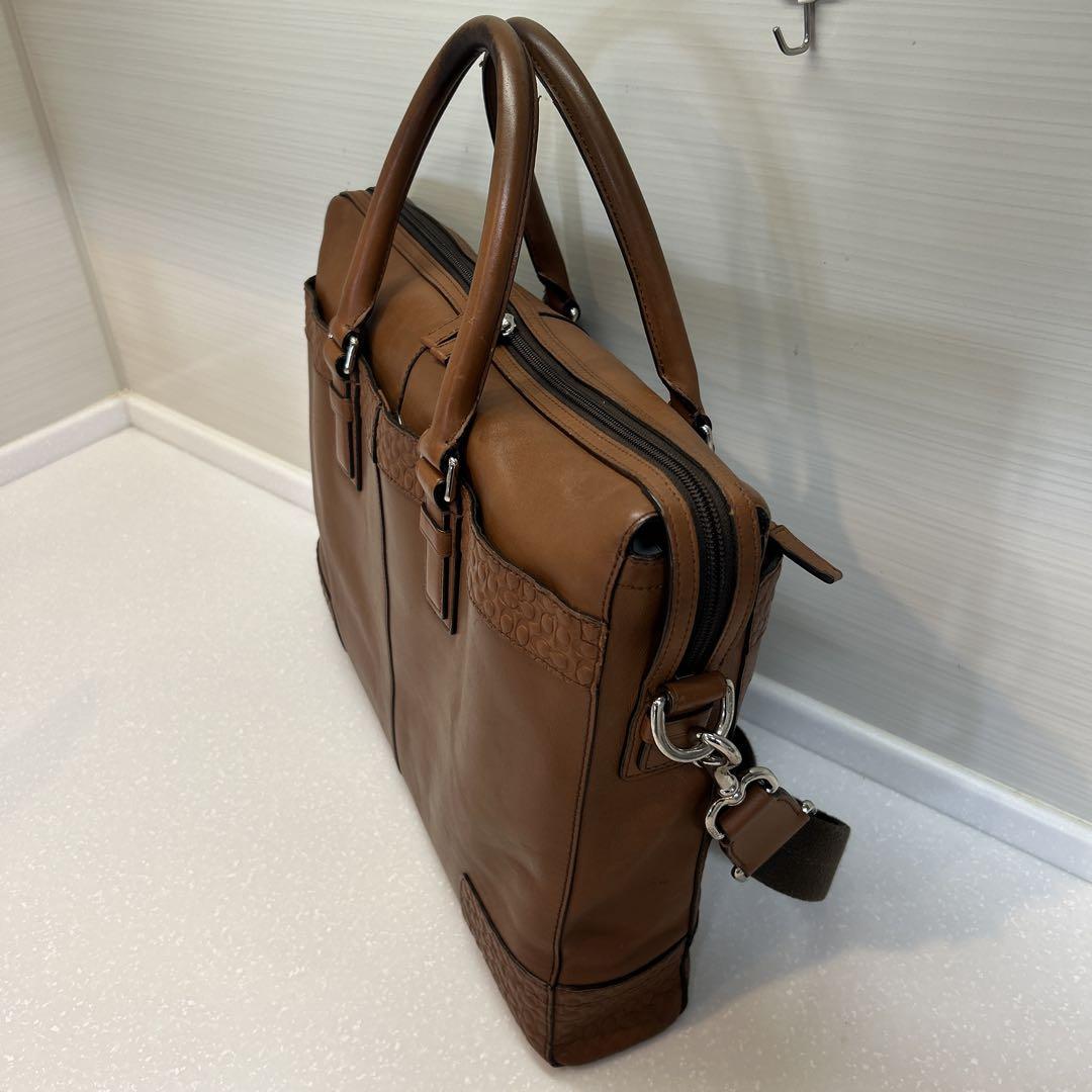 コーチ　ビジネスバッグ　茶色　黒　COACH A4