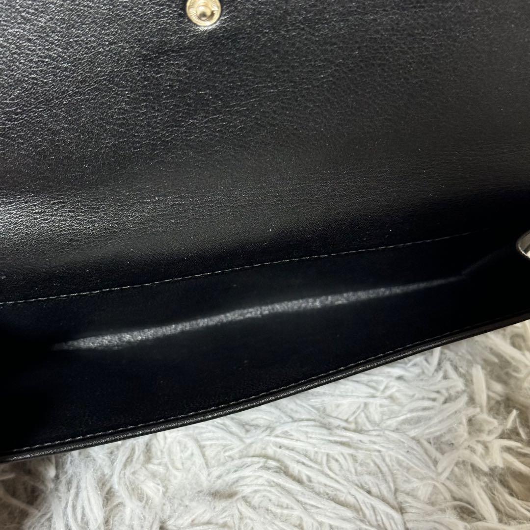 未使用級✨BVLGARIブルガリ　31869 長財布　カーフレザー　ブラック
