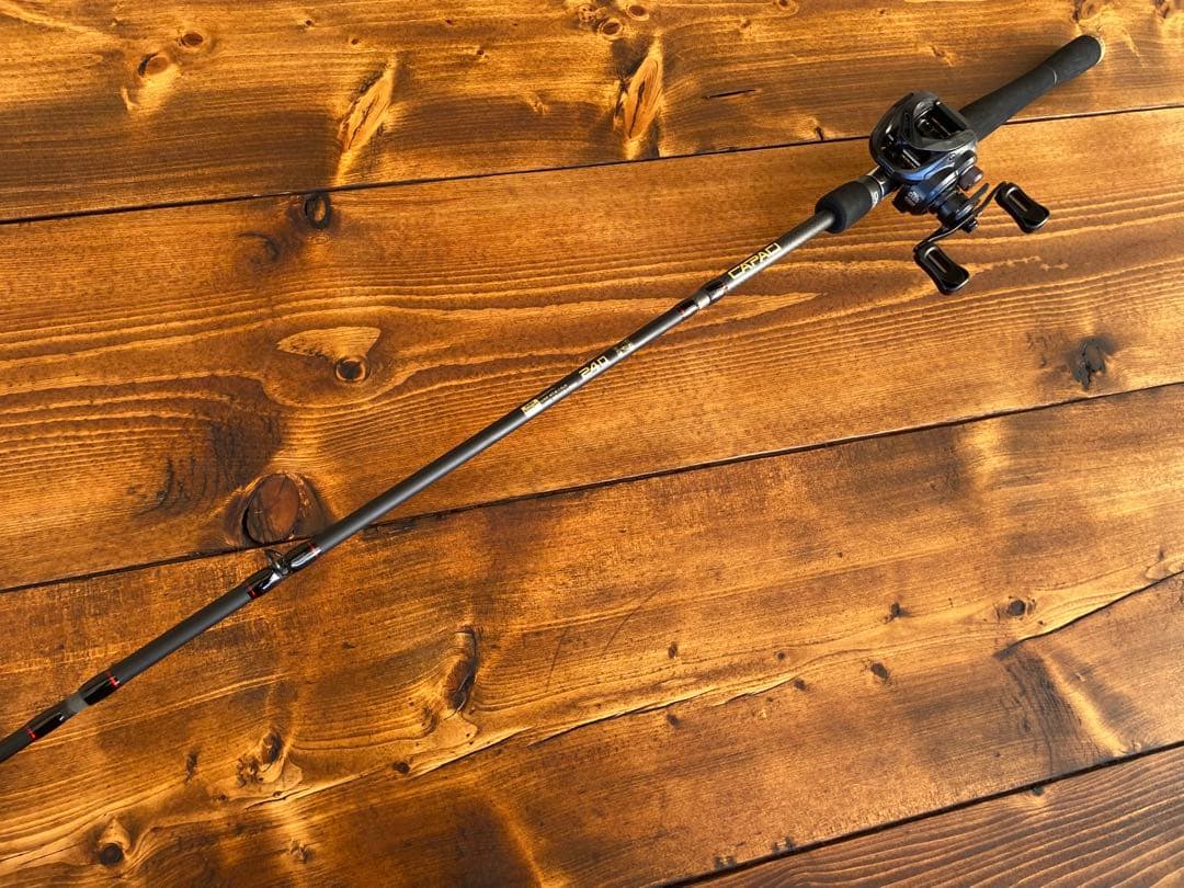 6ピースパックロッドセット　806M 240cm ベイトリール　釣り竿セット