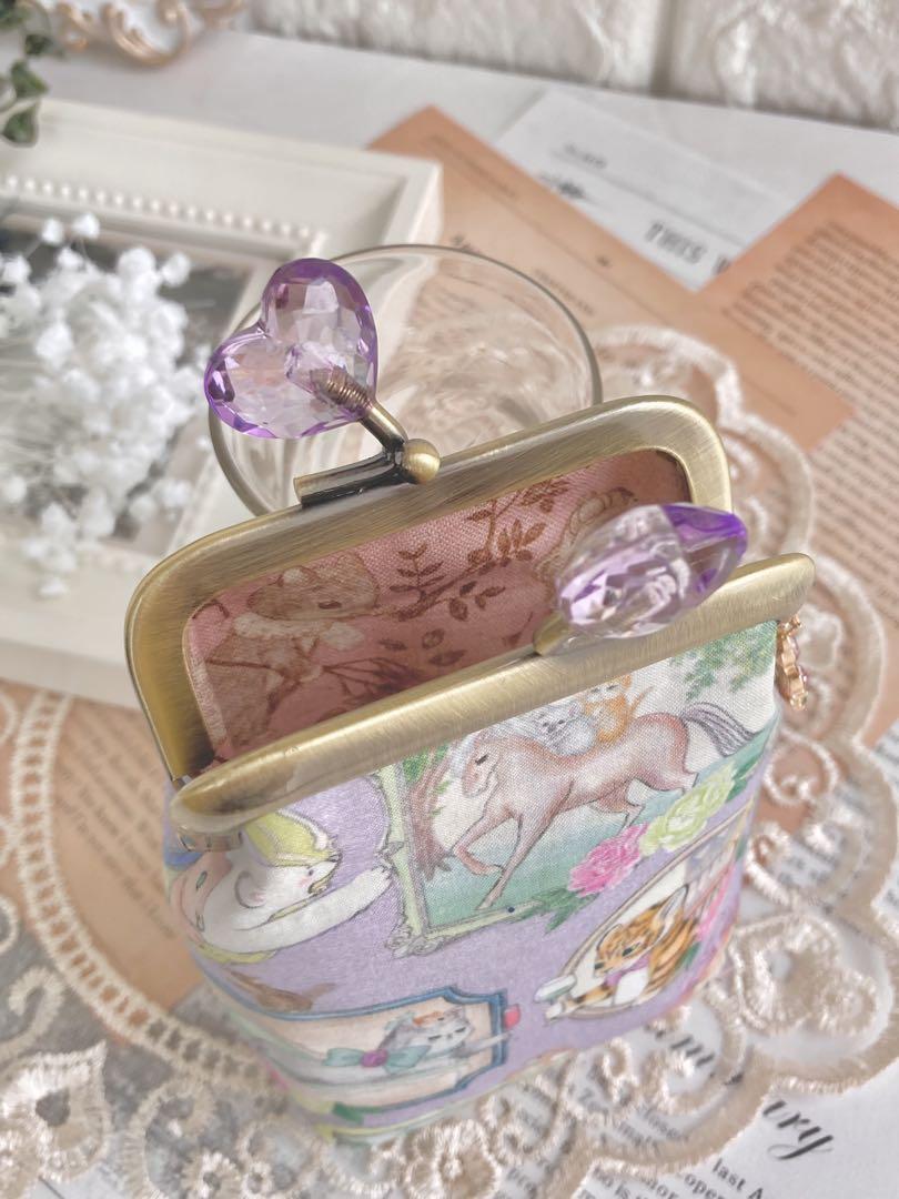 ユキエモン yukiemon ハンドメイド 猫ポーチ ファスナーポーチ