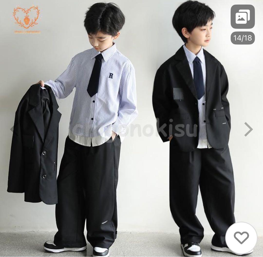 黒のフォーマルスーツ １５０センチ