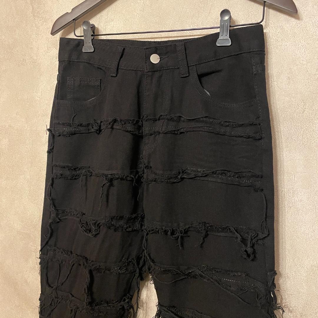 クラッシュデニム RickOwens ブラック ALYX ミニマル y2k M3 - メルカリ
