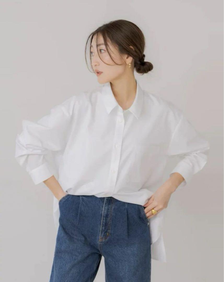 regleam バックロゴビッグシャツ ホワイト