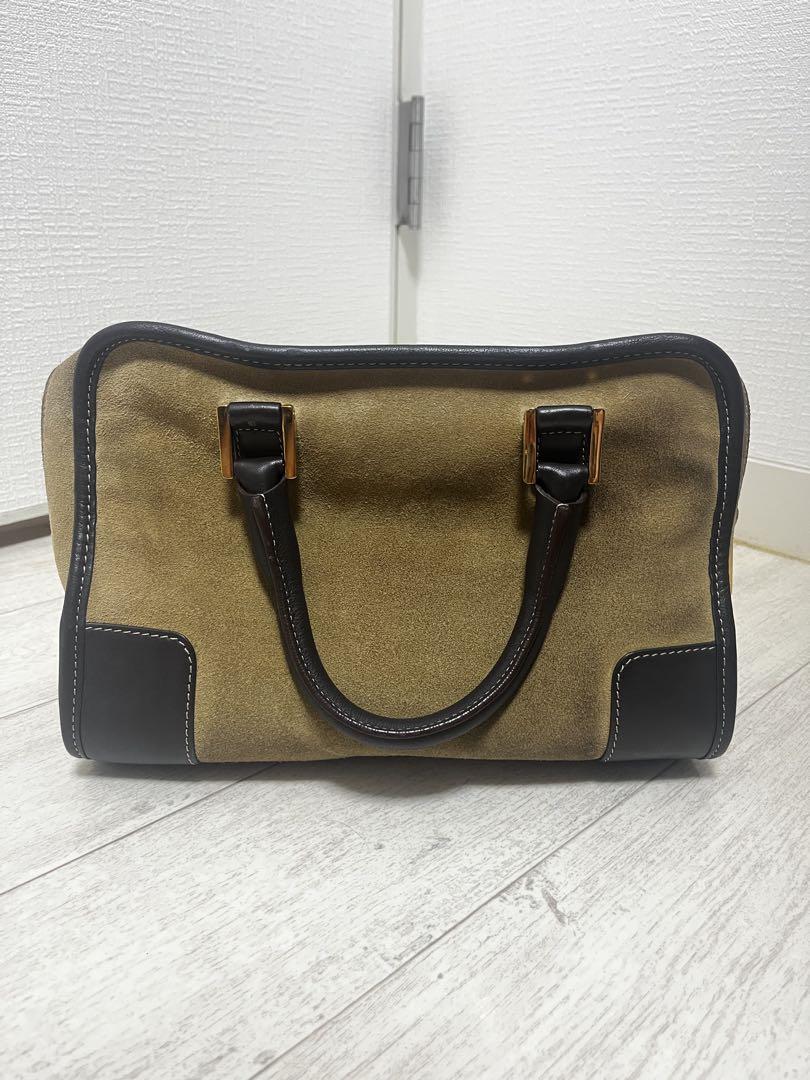 LOEWE アマソナ レディース レザー,スエード ハンドバッグ