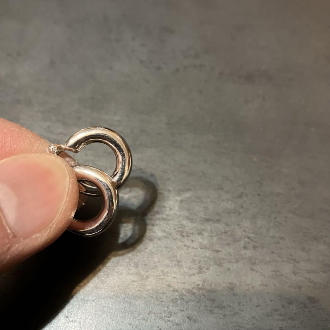SILVER925 ROUND HOOP EARRINGS/シルバー/ピアス