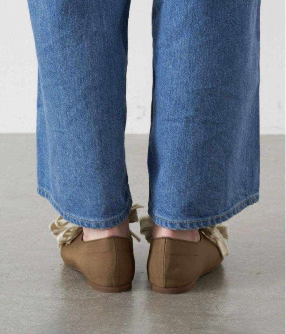 【新品】LE TALON GRISE ルタロン　サテンリボンバレリーナ