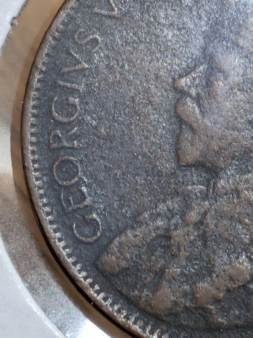カナダ ジョージ5世 1セント銅貨 100円～ 英領カナダ ジョージ5世 1セント銅貨 1919年 カナダ