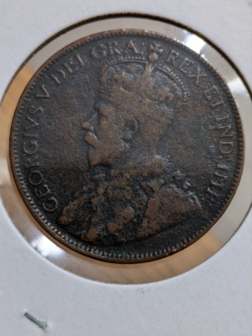カナダ ジョージ5世 1セント銅貨 100円～ 英領カナダ ジョージ5世 1セント銅貨 1919年 カナダ