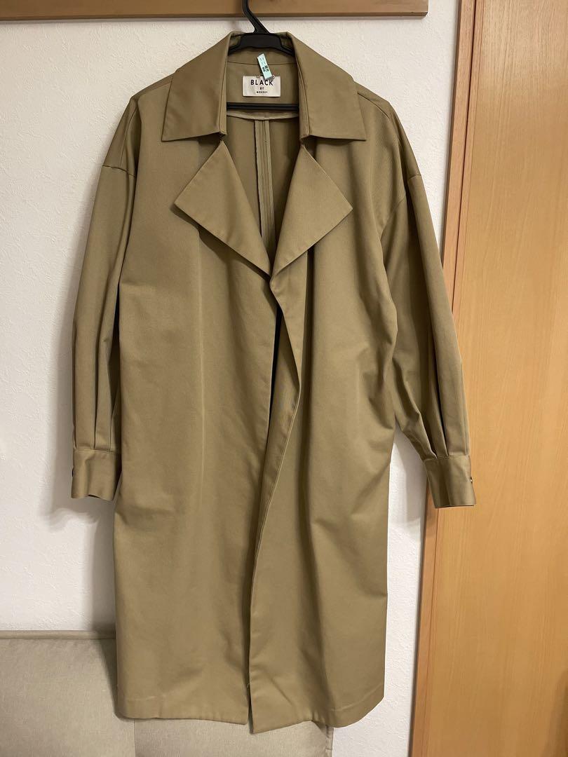 BLACK BY MOUSSY トレンチコート コート no collar long coat