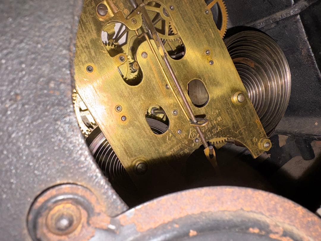 アンティーク置時計目立った傷や汚れなし