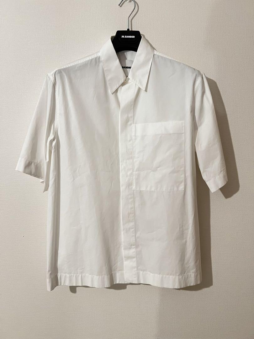 【新品】2021 JIL SANDER ジルサンダー 半袖 ドレスシャツ