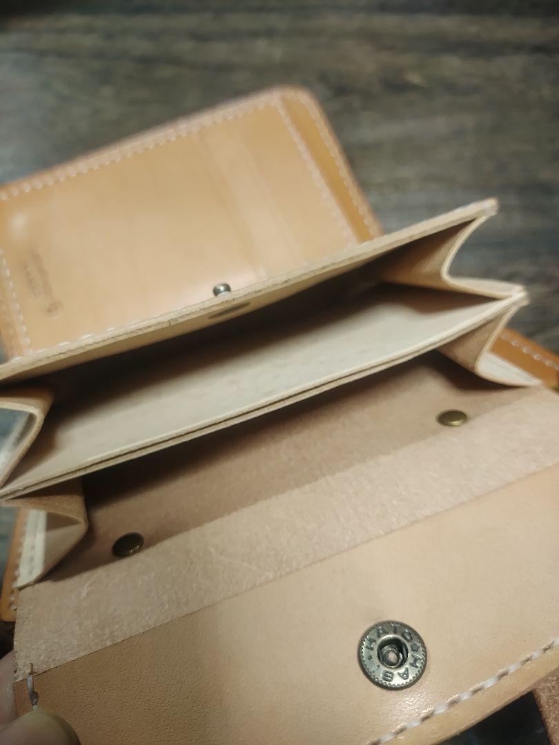 Middle Leather Walletイタチョコ ホックマン