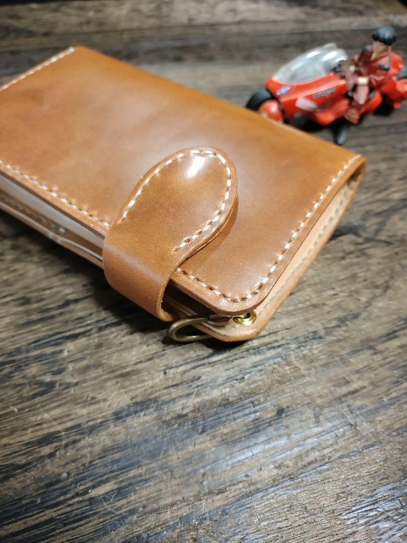 Middle Leather Walletイタチョコ ホックマン