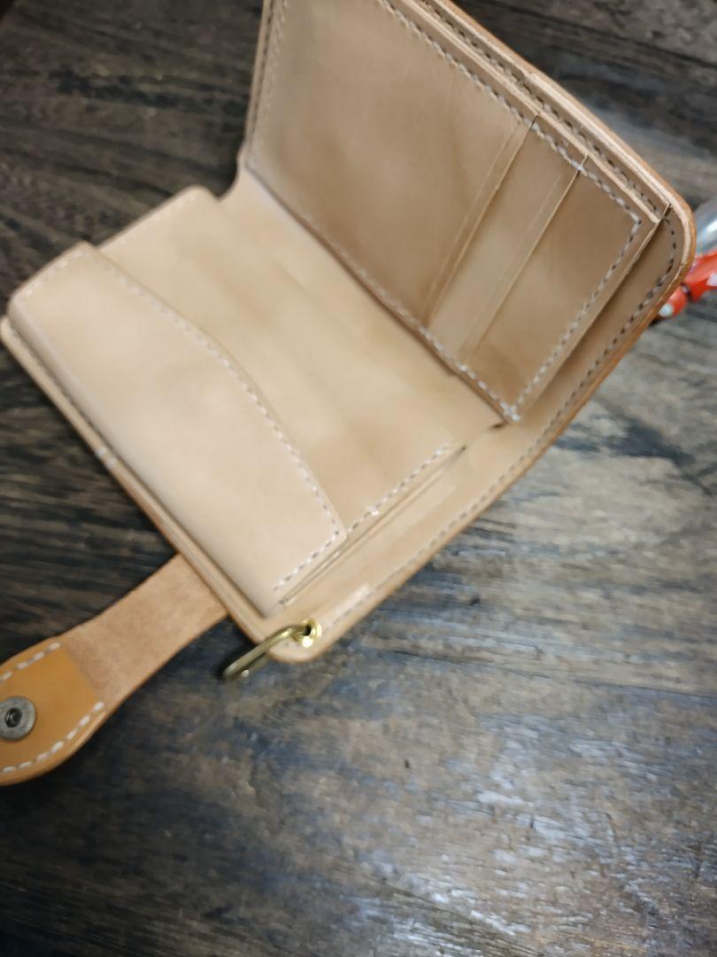 Middle Leather Walletイタチョコ ホックマン