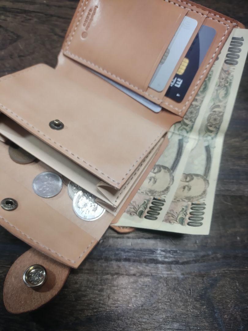 Middle Leather Walletイタチョコ ホックマン