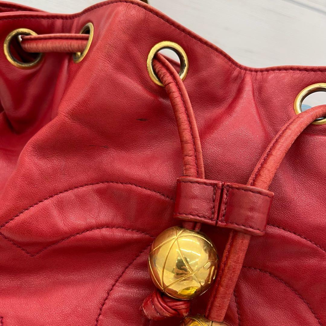 [鑑定済] シャネルCHANELココマーク 巾着チェーン ショルダーバッグ