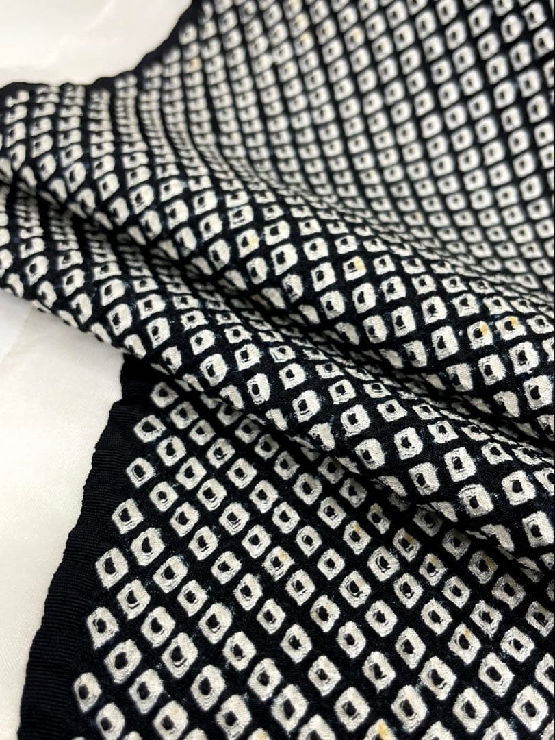 総絞り 裏打ち済 着尺 正絹 反物