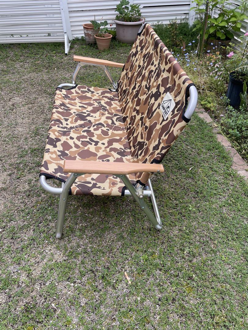 廃盤品 キャプテンスタッグ ベンチ カモフラージュ