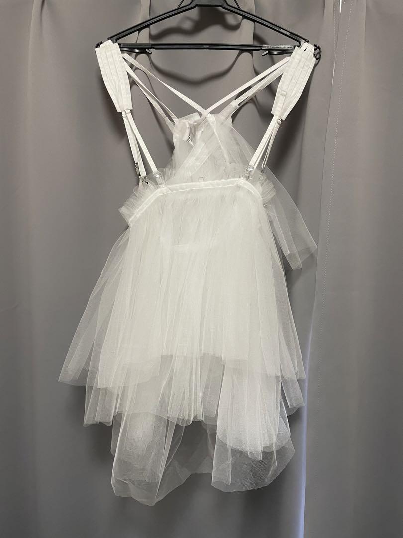 noir kei ninomiya チュールキャミソールトップ　ホワイト　S