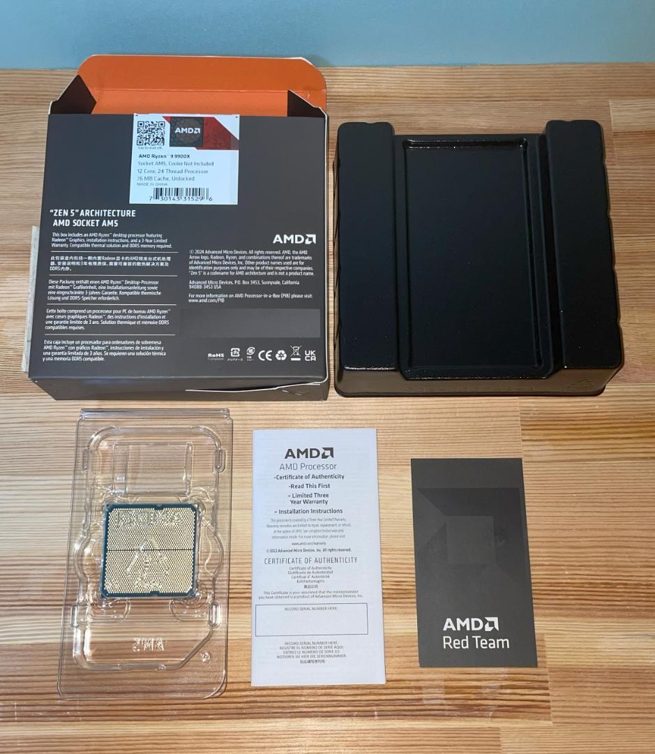 【美品、動作品】AMD Ryzen9 9900X