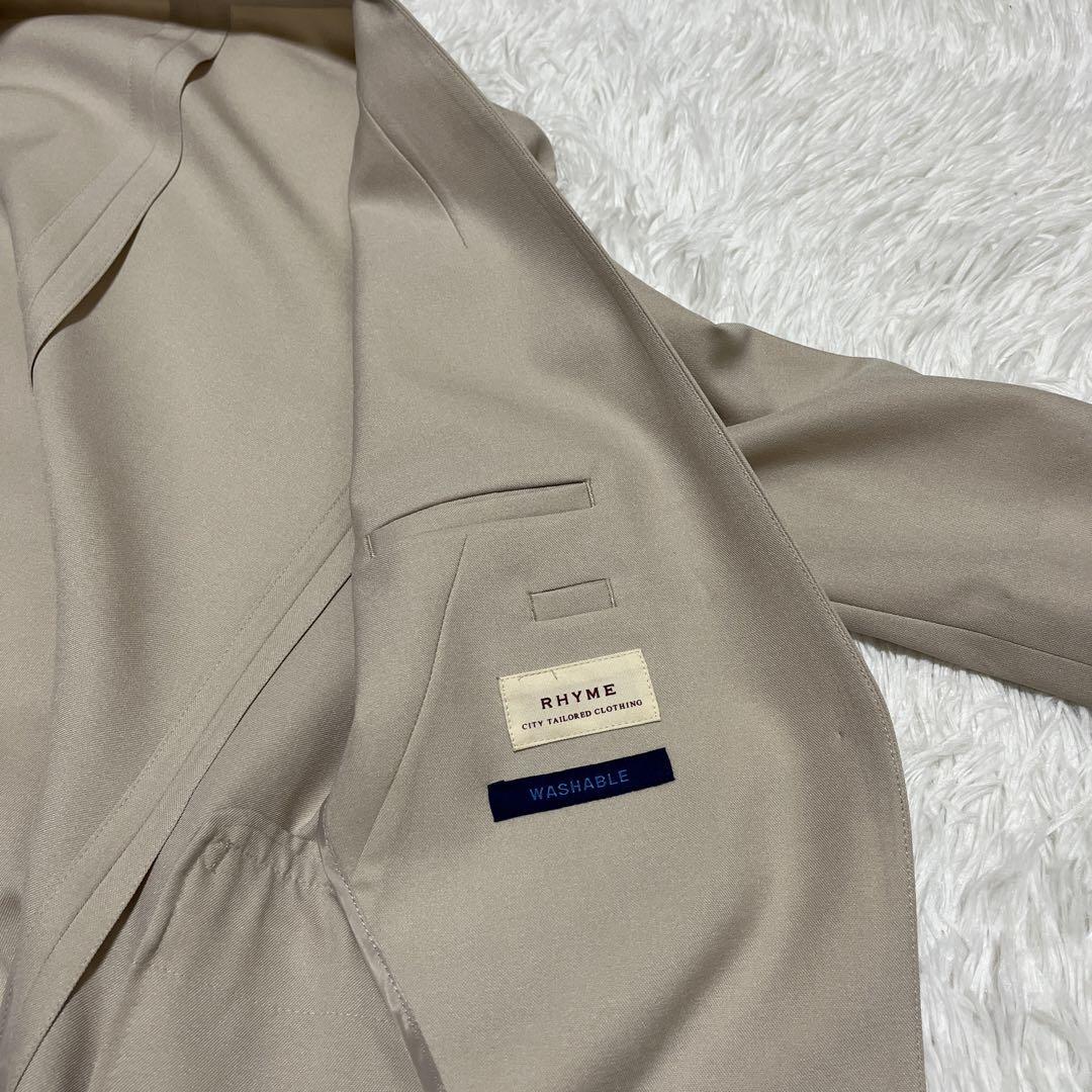【新品】ORIHICA パンツスーツ　セットアップ　L  ノーカラージャケット